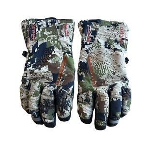 Sitka Optifade Subalpine Gore-Tex Hunting Gloves Leather Palm Medium Camo 90150